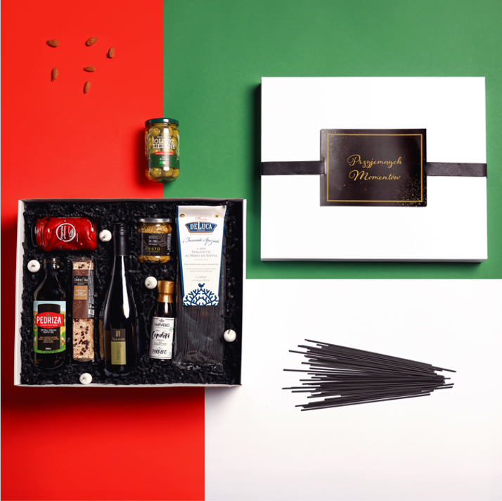 Zestaw upominkowy włoski wieczór we dwoje
