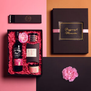 zestaw prezentowy różowa dama